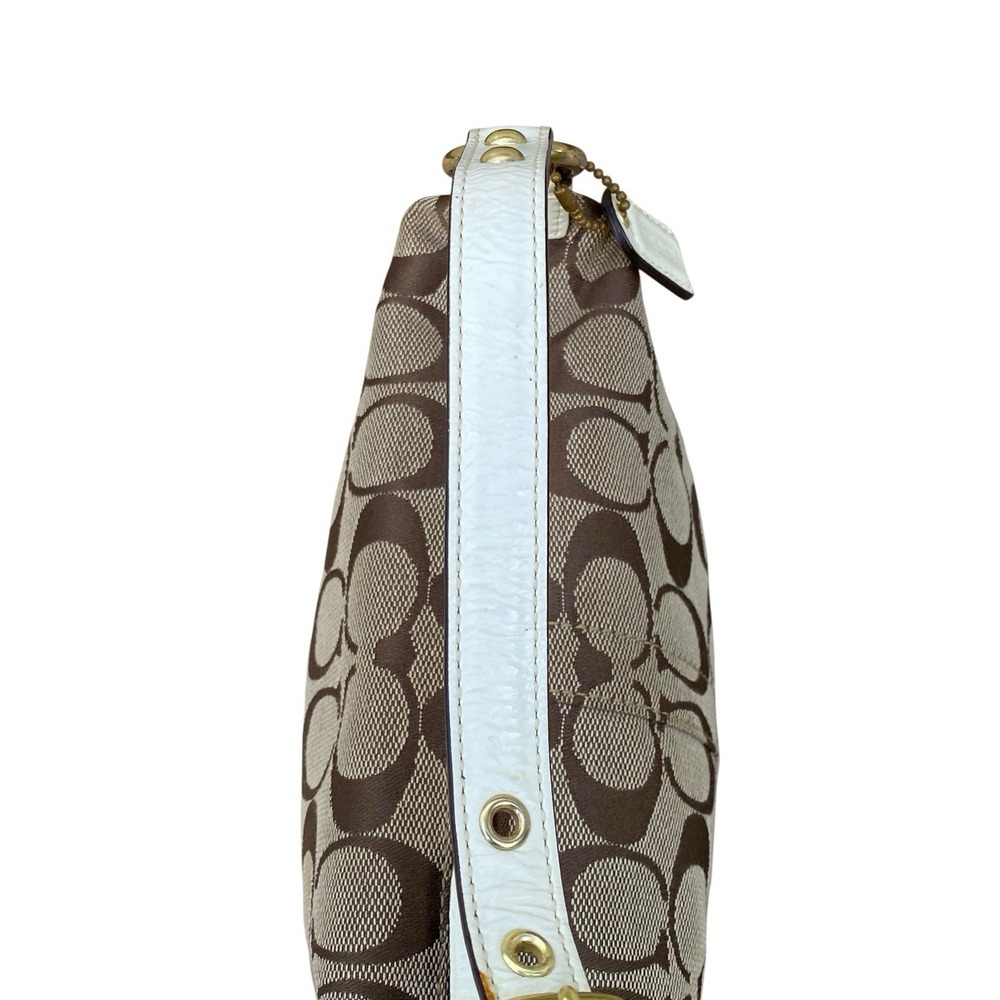 Coach Signature Multi-Color Stripe Shoulder Bag 40540 Top Handle‎ Pouch - Picture 10 of 16